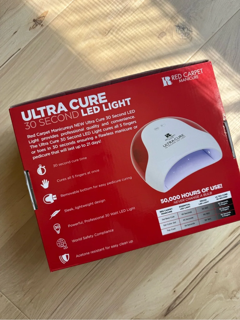 Red Carpet Manicure Ultra Cure 30 Second LED Light - White